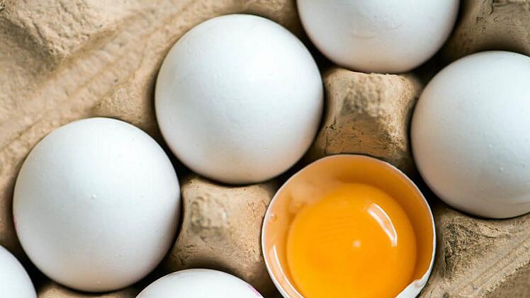 Bei Kontrollen wurden in Freilandeiern Eiern aus Freilandhaltung Salmonellen nachgewiesen. Auch bayerische Superm&auml;rkte sind betroffen. Symbolfoto: Armin Weigel/dpa.