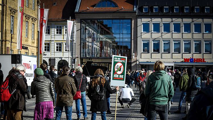 Corona-Demo in Bamberg