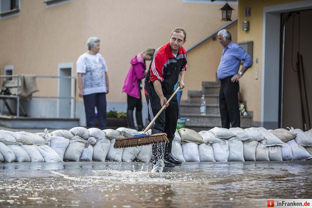 Hochwasser in Untersteinbach