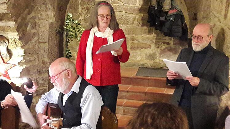 Münnerstädter Litera(n)ten Bernt Sieg, Bärbel Fürst und Jens Müller-Rastede sorgten für einen amüsanten Abend.  Foto: Hartmut Hessel
