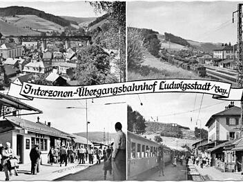 Eine enorme Rolle spielte der Interzonen-Übergangsbahnhof Ludwigsstadt. Foto: Repro Fleischmann