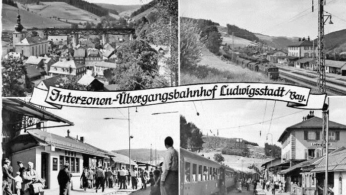 Eine enorme Rolle spielte der Interzonen-Übergangsbahnhof Ludwigsstadt. Foto: Repro Fleischmann