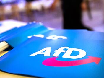 Fahne mit AfD-Logo