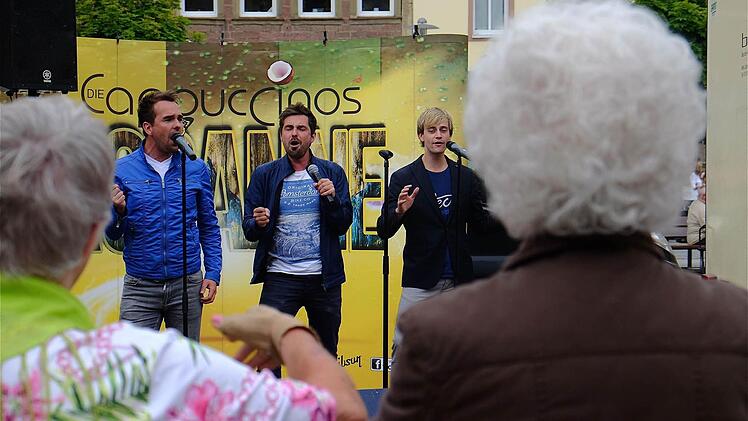 Schlagergruppe "Cappuccinos" in Hammelburg. Foto: Gerd Schaar