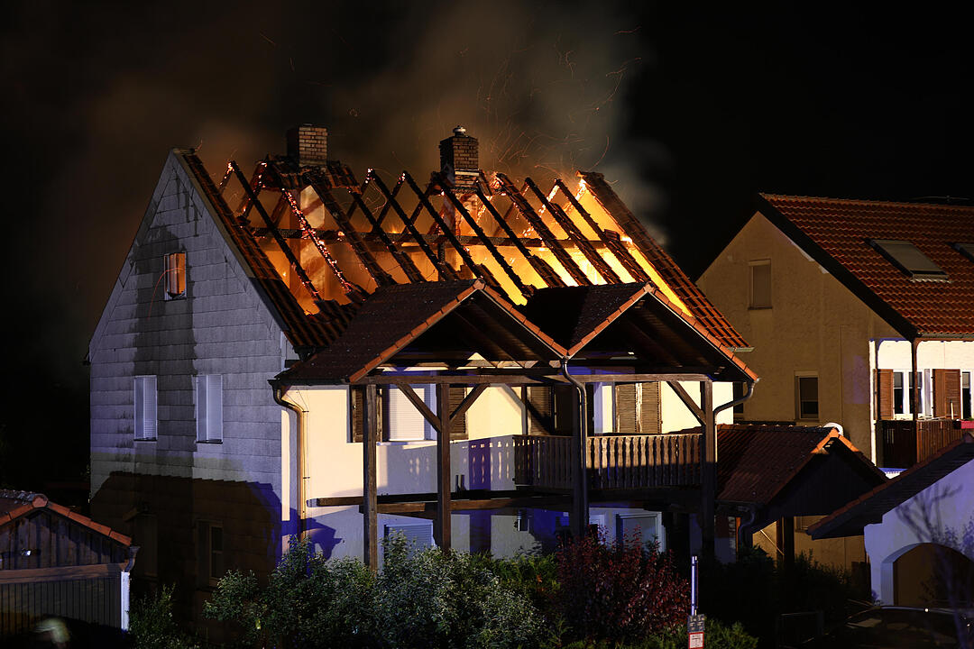 Gunzenhausen: Hoher Schaden bei Dachstuhlbrand