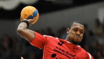 Der beste Feldspieler: Gary Hines vom HSC Bad Neustadt war von den Coburgern nicht zu bremsen und erzielte sieben Tore. Fotos: Iris Bilek/Archiv