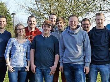 Der neue Vorstand des Jugendvereins Bad Bocklet (von links): Alexander Schäfer, Stefanie Tapprogge, Raphael Langer, Matthias Grom, Tobias Böhm, Marcel Dünisch, Florian Grom, Benedikt Kunzmann, Jan Blasek, Kilian Bauer und Noël Samko. Foto: Björn Hein