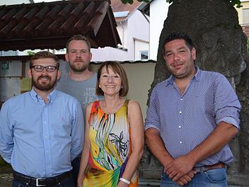 Der neue Ortsvorstand des Ramsthaler CSU-Ortsverbandes: (von links) stellvertretender Vorsitzender Jan Gawlik, Schriftführer Sebastian Greubel, Schatzmeisterin Gertrud Weisensel und Vorsitzender Daniel Lohfink. Nicht im Bild ist zweiter Stellvertreter Oliver Mehler.  Foto: Andreas Lomb