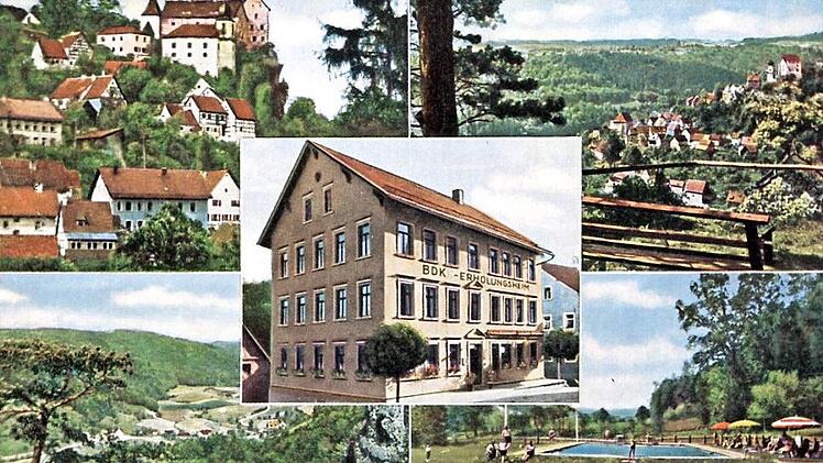 Egloffstein mit dem BdK-Erholungsheim, das die Gemeinde in ein Haus des Gastes umwandeln wollte. Es ist auch heute noch ein Sorgenkind, weil marode und sanierungsbedürftig. Repro: Reinhard Löwisch