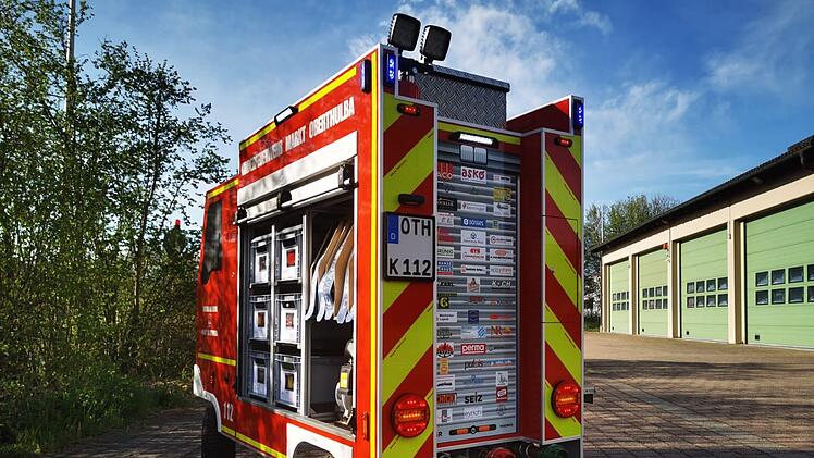 Kinderfeuerwehrauto der Oberthulbaer Floriansj&uuml;nger. Foto: Tiemo St&uuml;rzenberger