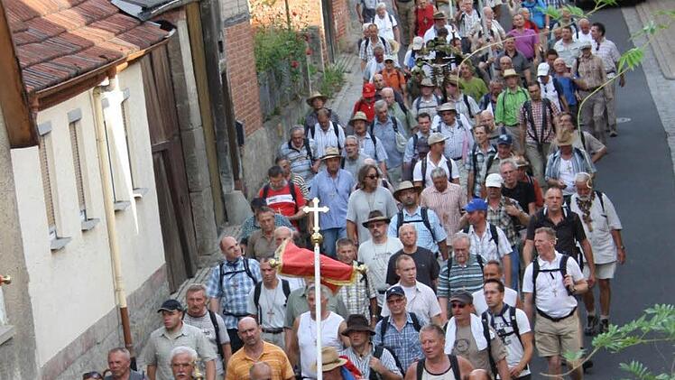 Sulzthal ist der erste Ort im Landkreis, durch den die Pilger ziehen.