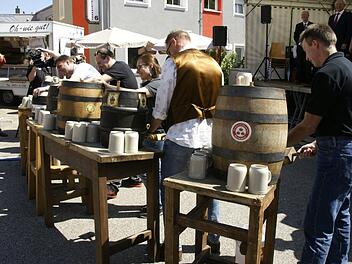 Bierzapfen 2016: Im kommenden Jahr wird auch die Brauerei Knoblach beim Bierkulturfest mit von der Partie sein. Archivbild: Joseph Beck