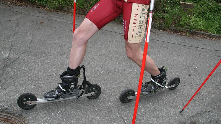 Die Reifen der so genannten Cross-Skates sind mit 6,5 bar Luftdruck gefüllt.