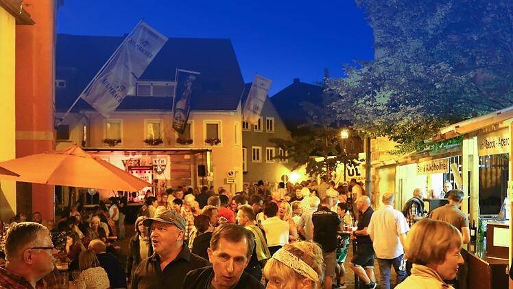 An allen Tagen, vor allem sp&auml;t abends, was das Altstadtfest gut besucht. Foto: Monika Limmer