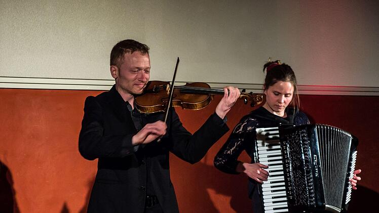 Impressionen vom Auftritt des Klezmer-Quartetts Sher on a Shier in CoburgFoto: Jochen Berger