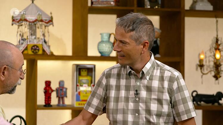 Verk&auml;ufer Matthias hatte etwas ganz Besonderes dabei.