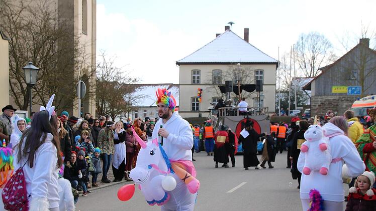 Faschingszug in Poppenlauer.Heike Beudert
