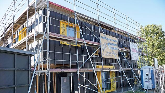 Baustelle f&uuml;r die neue Kinderkrippe an der Kita St. Christophorus: Aktuell findet dort der Innenausbau statt. Foto: Johannes Michel