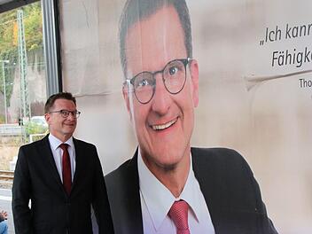 Thomas Radermacher zeigt Gesicht: Er wirbt für die Kirchenvorstandswahl in den evangelischen Gemeinden am Sonntag. Er selbst ist schon seit zwölf Jahren im Kirchenvorstand von St. Moriz in Coburg. Foto: Simone Bastian