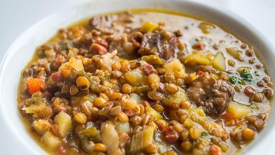 Ein Klassiker: Die gute alte Linsensuppe. Ein Klassiker: Die gute alte Linsensuppe.