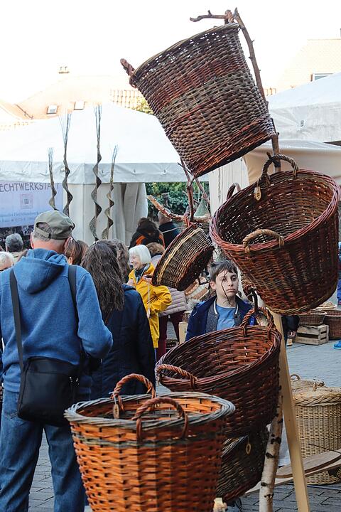 Korbmarkt in Lichtenfels am Samstag