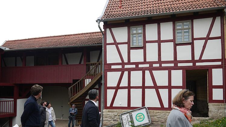 Der Innenhof des neuen Kompetenzzentrums der Initiative Rodachtal.Berthold Köhler