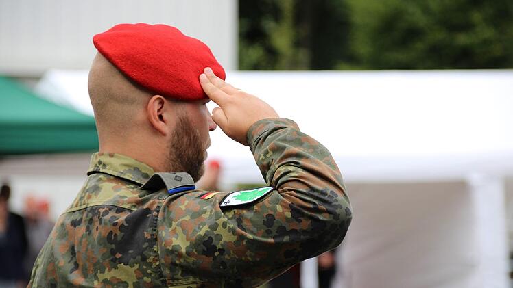 Verabschiedung von Oberstleutnant Christoph Päschel als Leiter Abteilung Führung der Truppenübungsplatzkommandantur Süd in Wildflecken Foto: Ulrike Müller