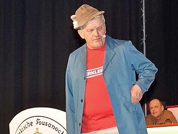 Ein Urgestein der "Ruotkernge Fousanocht" ist Wolfgang Romig. Er führte über 20 Jahre Regie und zudem sind seine Büttauftritte als "Hausmeister" schon legendär und ebenso beliebt. Foto: Archiv/Karl-Heinz Hofmann