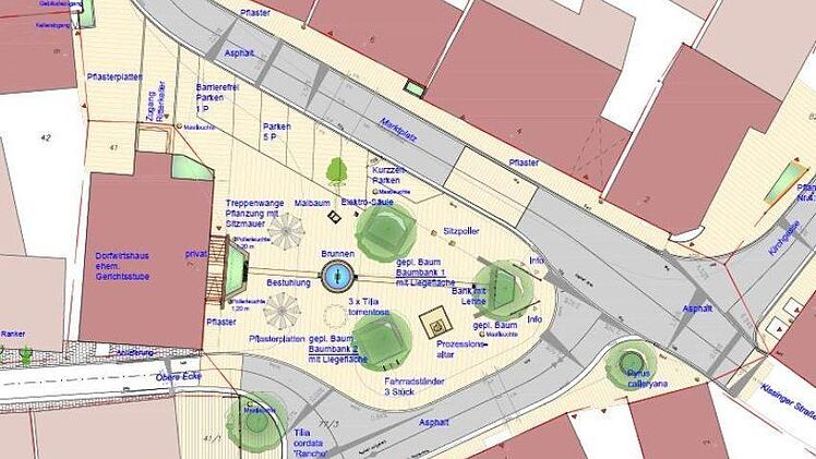 So wird der Marktplatz künftig ausschauen. Foto: Plan/Dietz und Partner
