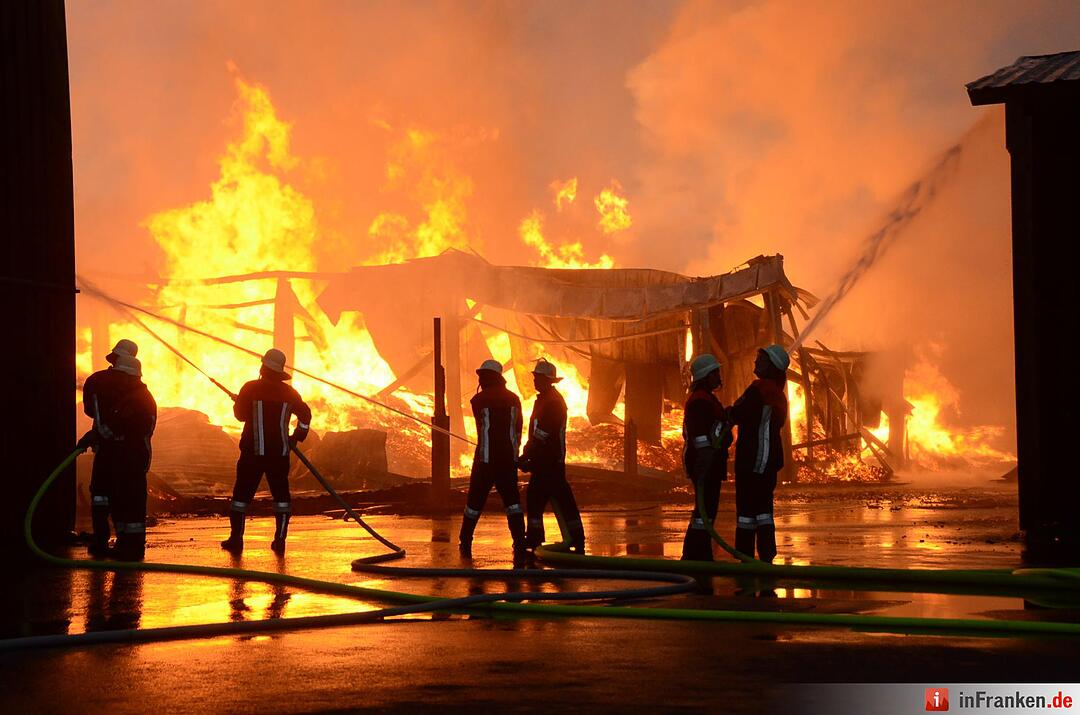 Brand im Sägewerk Untererthal