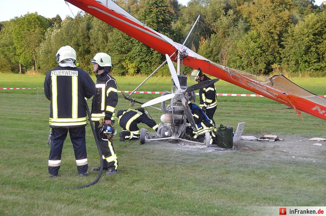 Flugunfall: Trike in Bad Kissingen abgestürzt