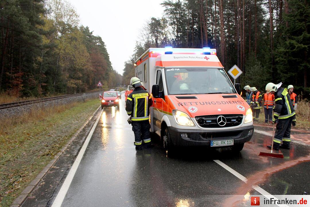 Kreis Fürth: Zwei Autos kollidieren bei Cadolzburg