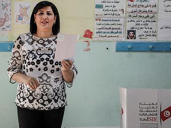 Oppositionspolitikerin Abir Moussi