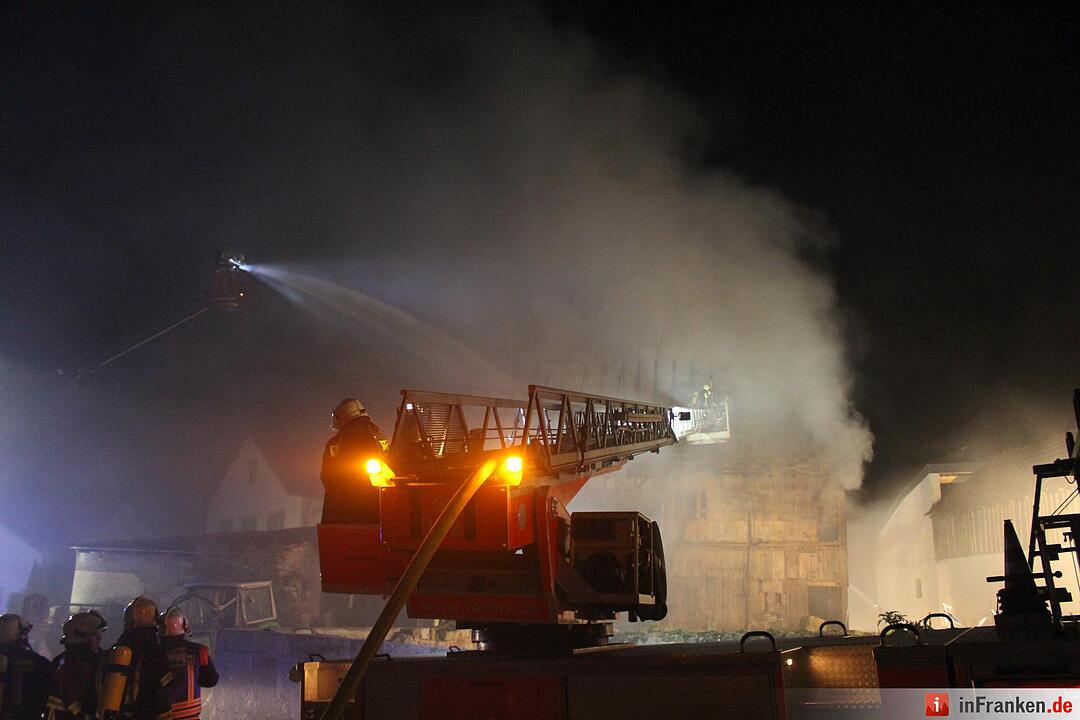 Scheunenbrand in Oberleichtersbach