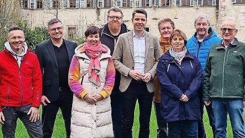 Die CSU Mitwitz will mit Oliver Plewa (Mitte) als neuem Vorsitzenden durchstarten.