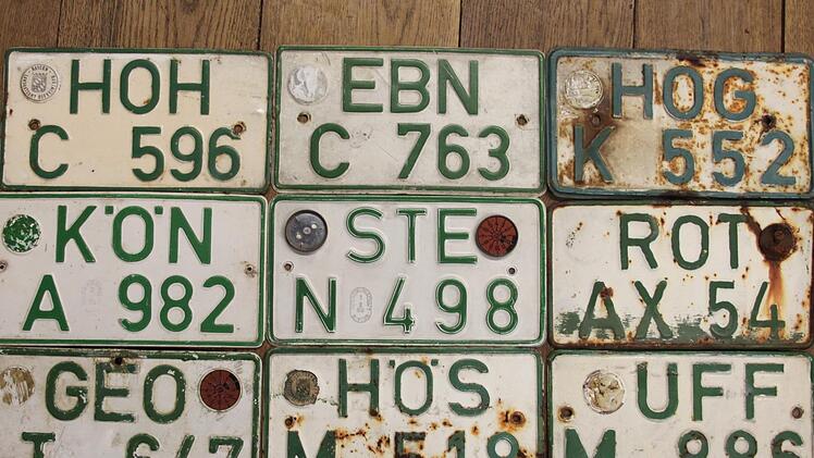 Das STE befindet sich mittendrin im Kreis der 1972 aufgelösten Kreise. Die meisten dieser Buchstabenkombinationen gibt es seit 2013 wieder. Foto: Matthias Einwag