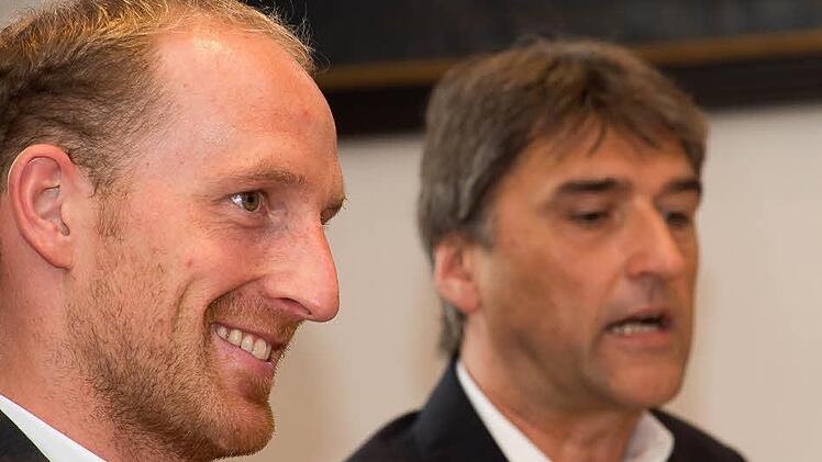 Die Olympiateilnehmer Thomas Lurz und Dieter Schneider kennen die positive Wirkung des Sports. Deshalb haben sie eine Stiftung gegründet,  um den Behindertensport zu unterstützen.  Foto: Tobias Köpplinger