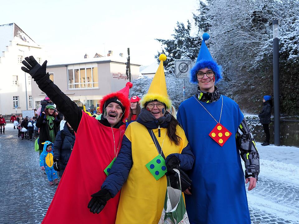 Eine der ersten Faschingsumzüge in der Region
