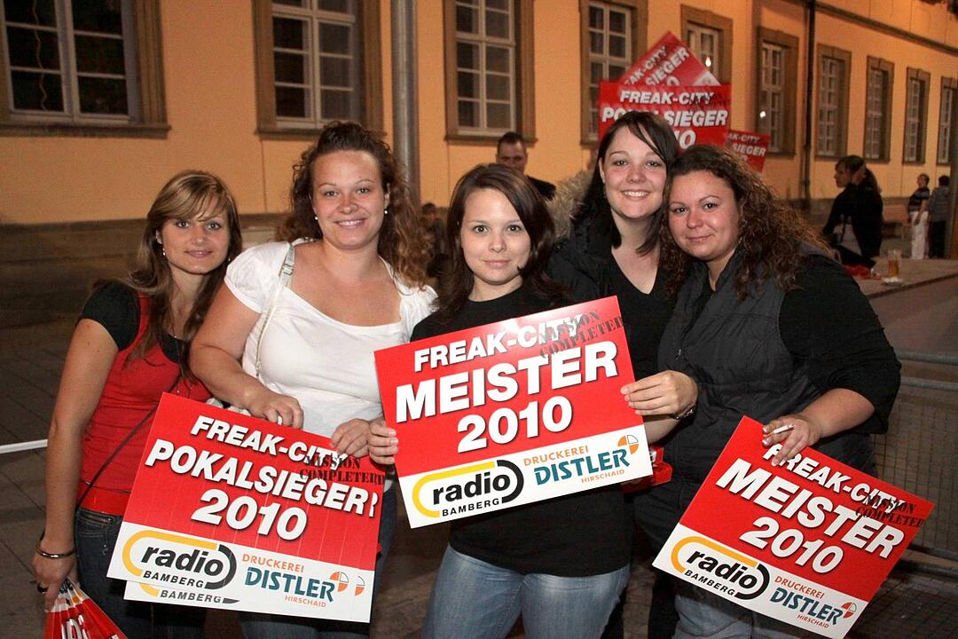 Meisterfeier Brose Baskets Bamberg Maxplatz