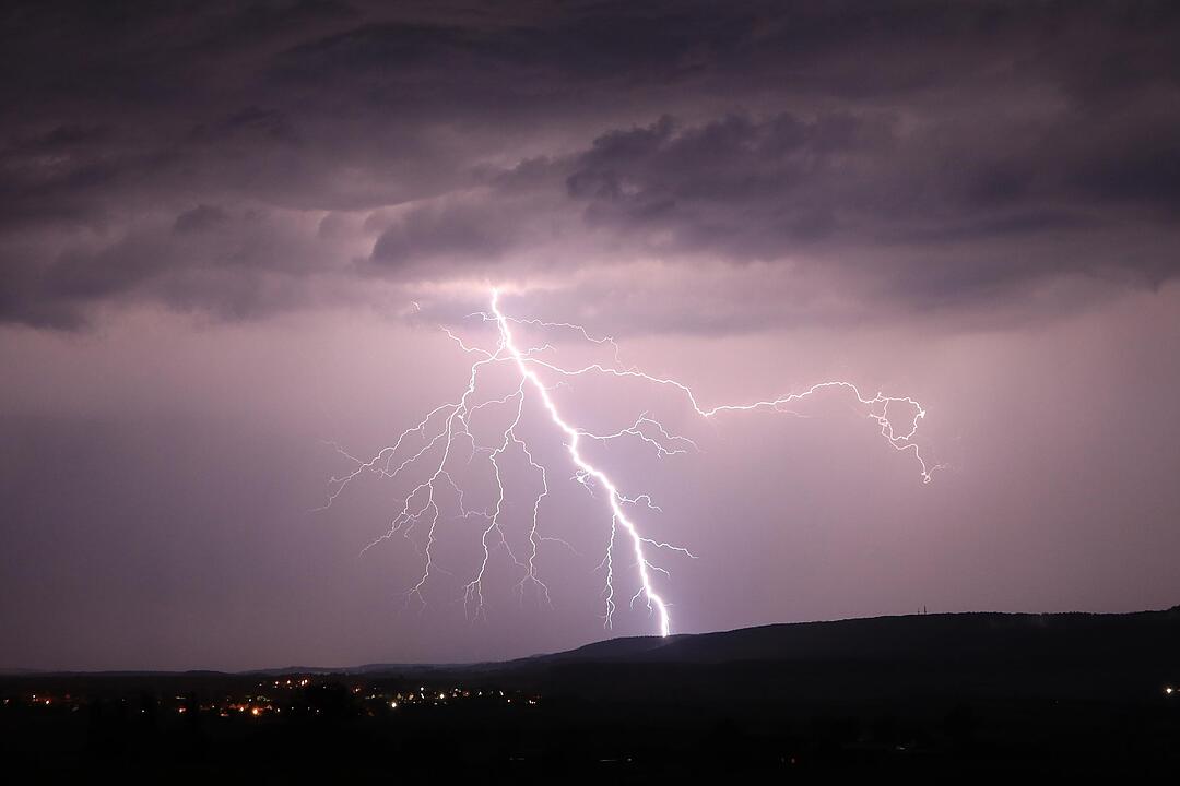 Unwetter über Franken