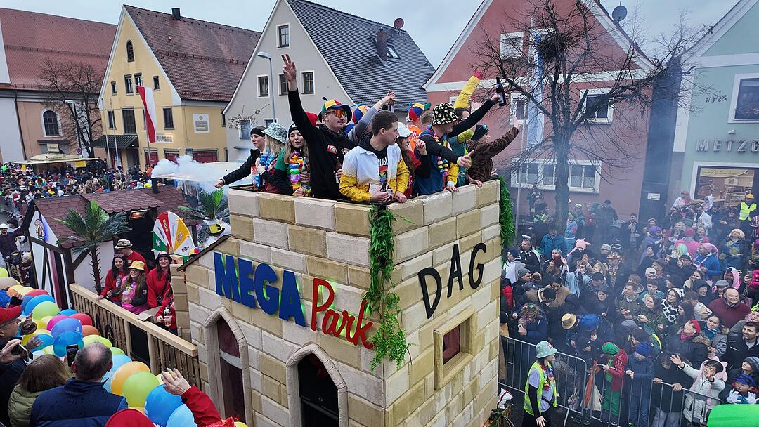 Die Narren sind los: Faschingszug zieht durch Allersberg