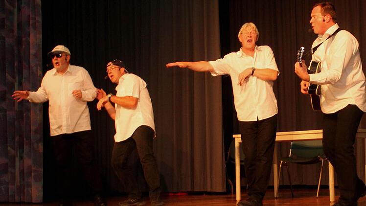 Werner, Ralf, Mike und Christian (von links) mit ihrem Volksmusik-Blues.