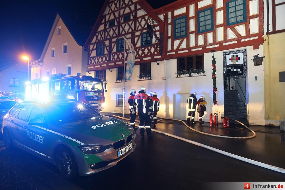Gaststättenbrand in Schonungen