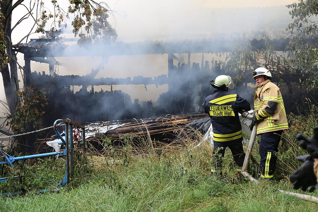 Brand auf Bauernhof in Unterkotzau