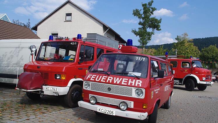 Auch alte Feuerwehrfahrzeuge waren größerer Zahl vertreten. Foto: Heike Schülein