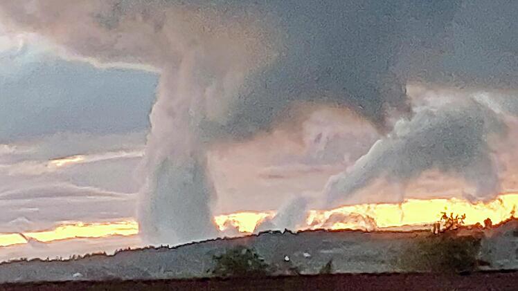 Beeindruckend, aber kein Tornado war das Wolkenphänomen, das Hermann Förg aus Einraffshof fotografierte.