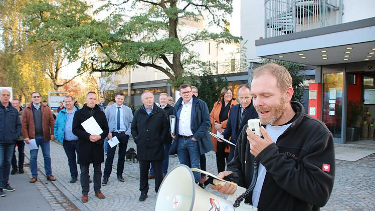 Eindrücke von der Demo gegen die P 43 in Elfershausen.