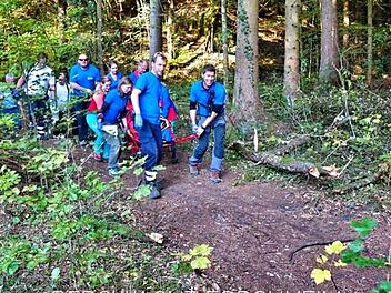 Einsatz bei der Kuchenmühle Foto: Bergwacht Forchheim