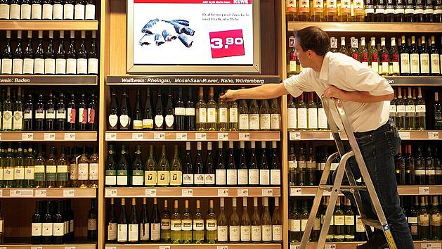 Supermarkt - Weinregal