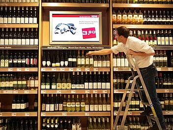 Supermarkt - Weinregal